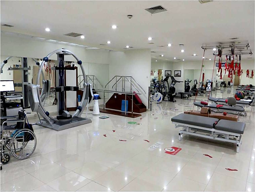 Rehabilitation hall at Siloam Hospital Kebun Jeruk